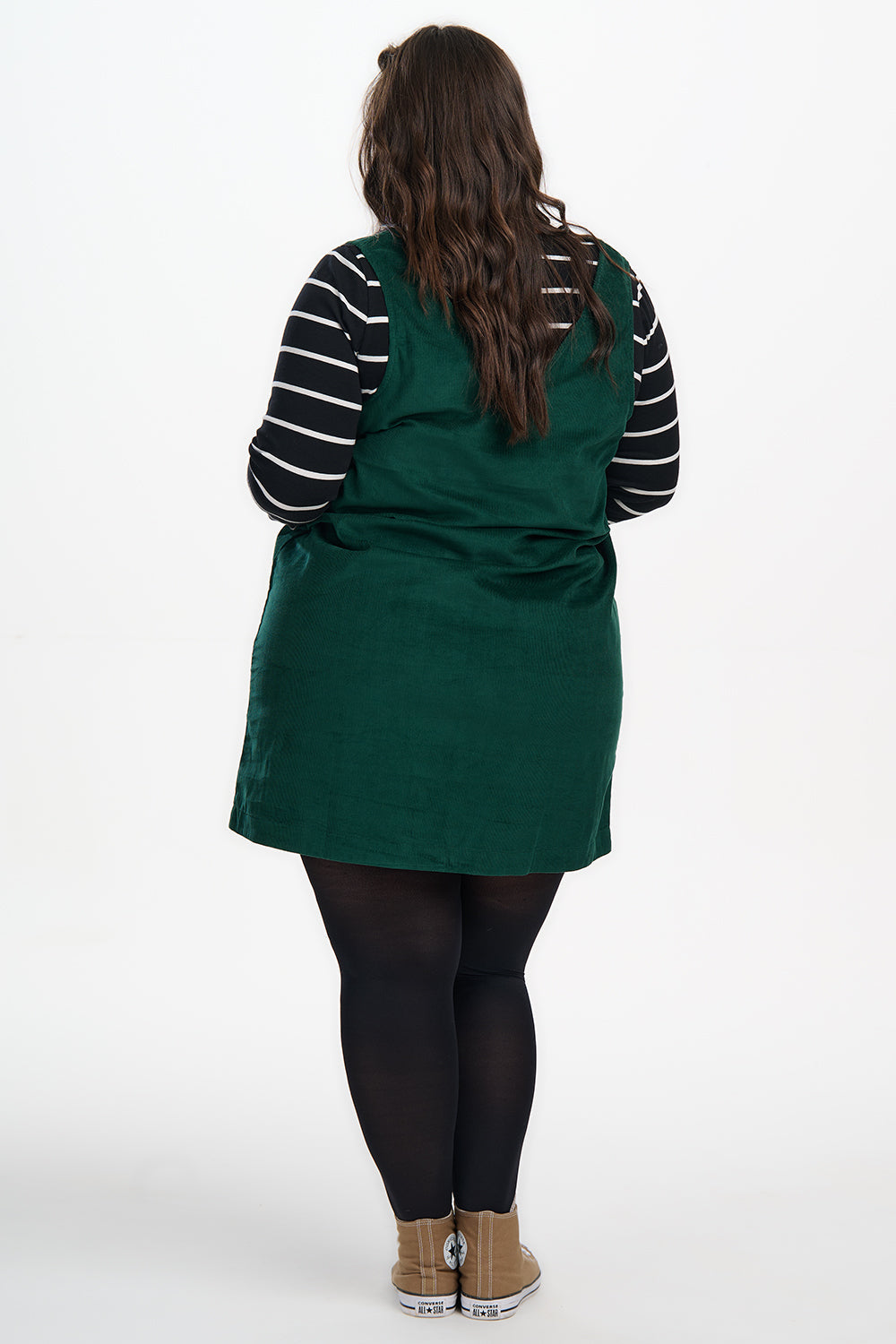 Kacy Tunic Dress - Green Cord