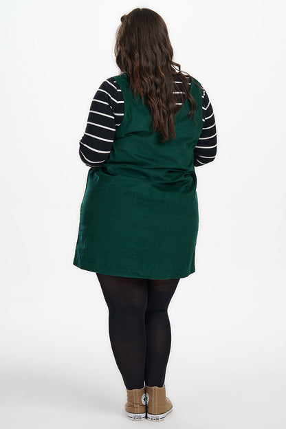Kacy Tunic Dress - Green Cord