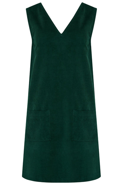 Kacy Tunic Dress - Green Cord