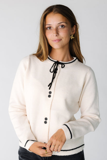 Classy Tie Cardigan